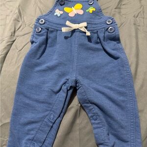 Kidgets Navy Overalls with Butterfly Details